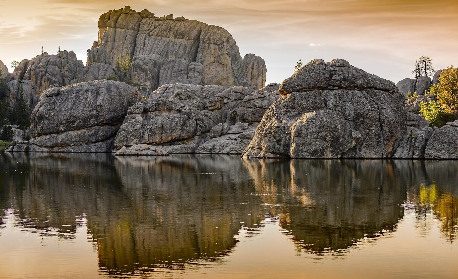 Sylvan Lake located in South Dakota's Custer State Park