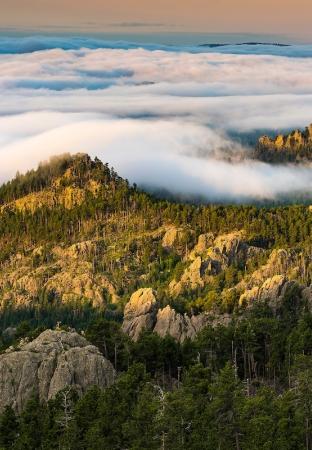 Lever de soleil sur la Needles Highway